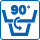 90°回転によりスタッキング