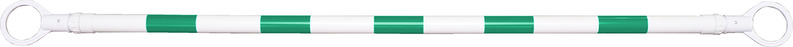 伸縮バーφ34 (1.7m～3.0m) ホワイト／グリーンテープ巻